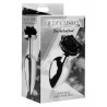 Booty Sparks Plug Bijou avec Rose noire - 8.5 x 4.1 cm LARGE